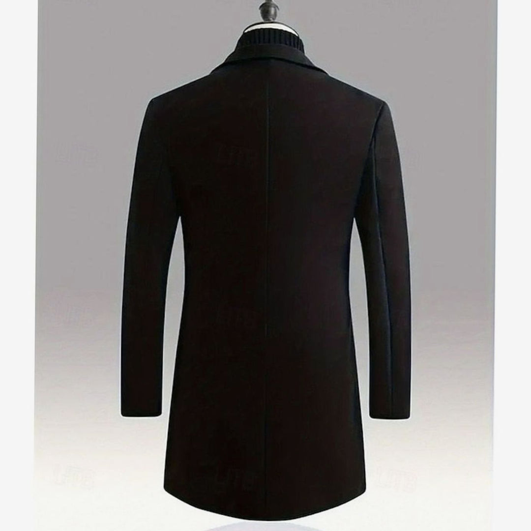 Halvard | Herre Klassisk Langfrakke - Dark Grey - Image 9