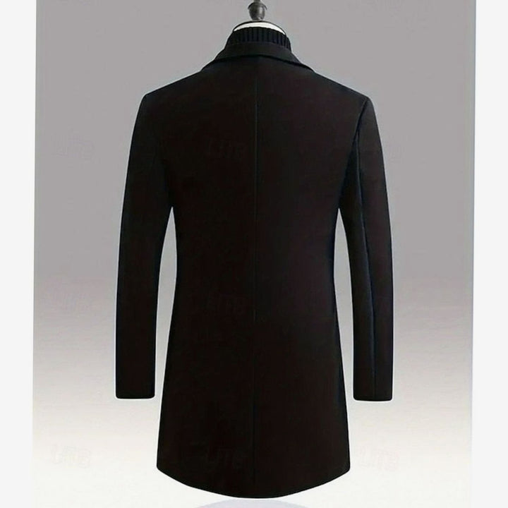 Halvard | Herre Klassisk Langfrakke - Dark Grey - Image 9