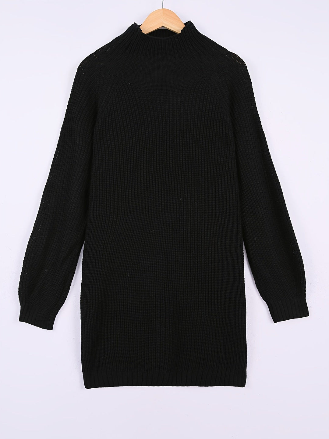 Halvilda | Dame Strikket Kjole Oversized - Dark Grey - Image 3