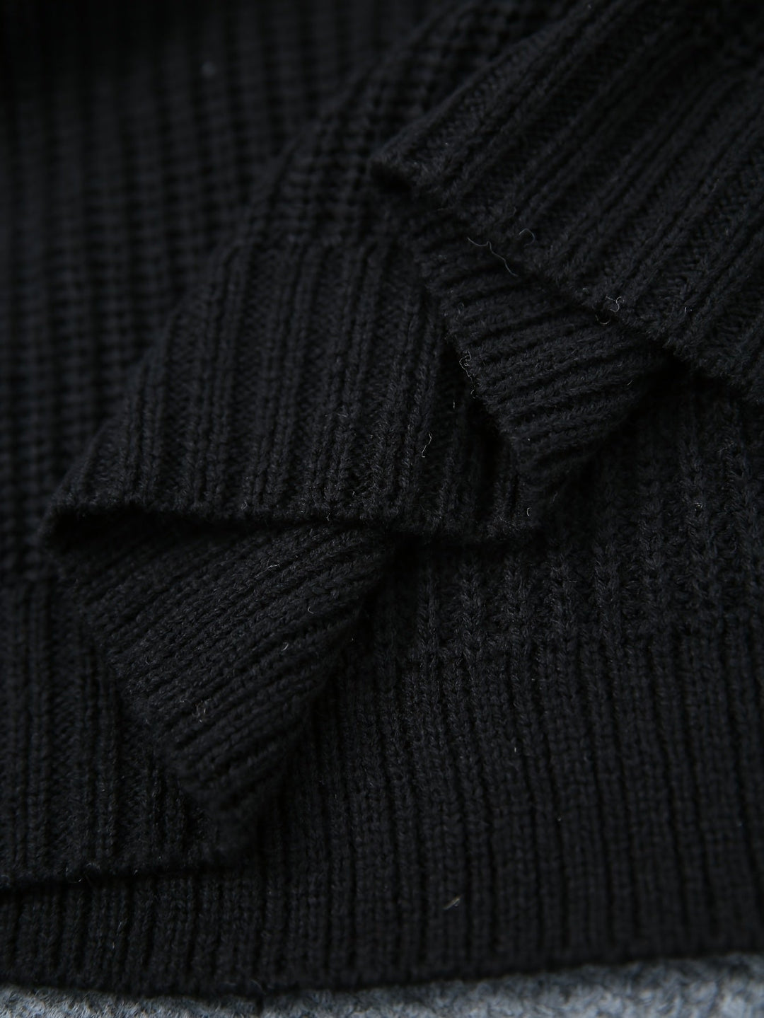 Halvilda | Dame Strikket Kjole Oversized - Dark Grey - Image 5