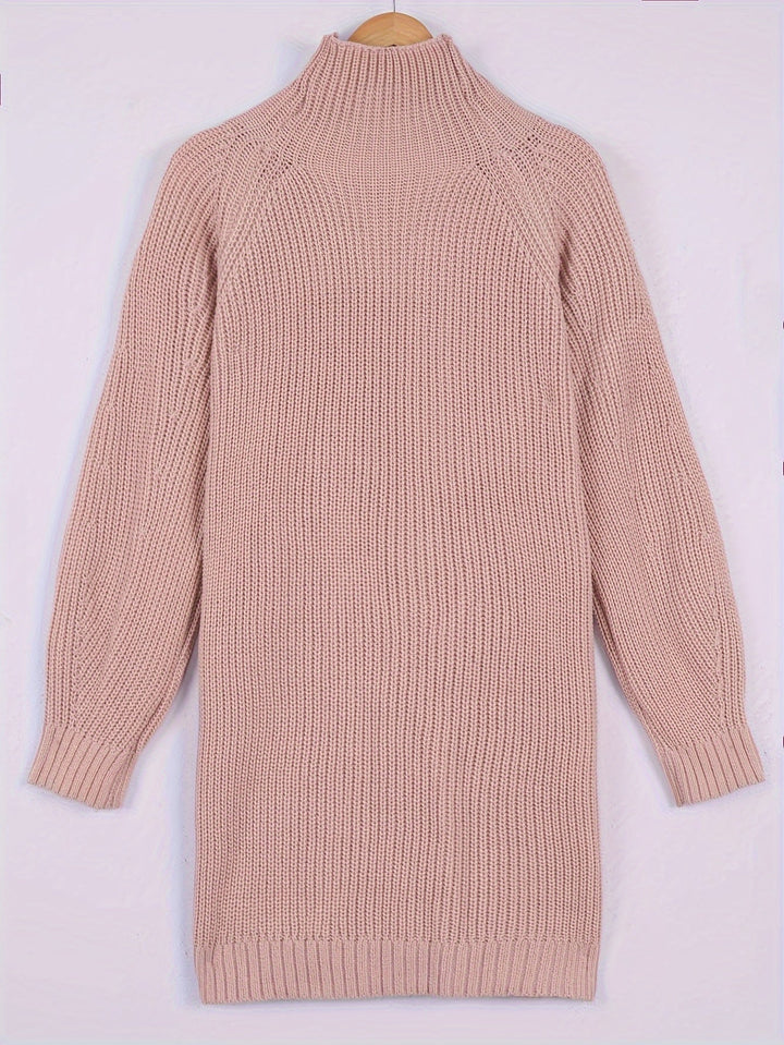 Halvilda | Dame Strikket Kjole Oversized - Dark Grey - Image 9