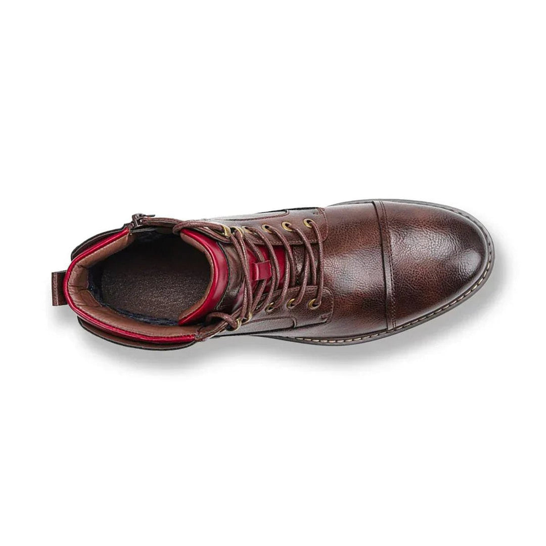 Halvorn | Herre Ankelstøvler I Læder Med Cap-Toe - Brown - Image 9