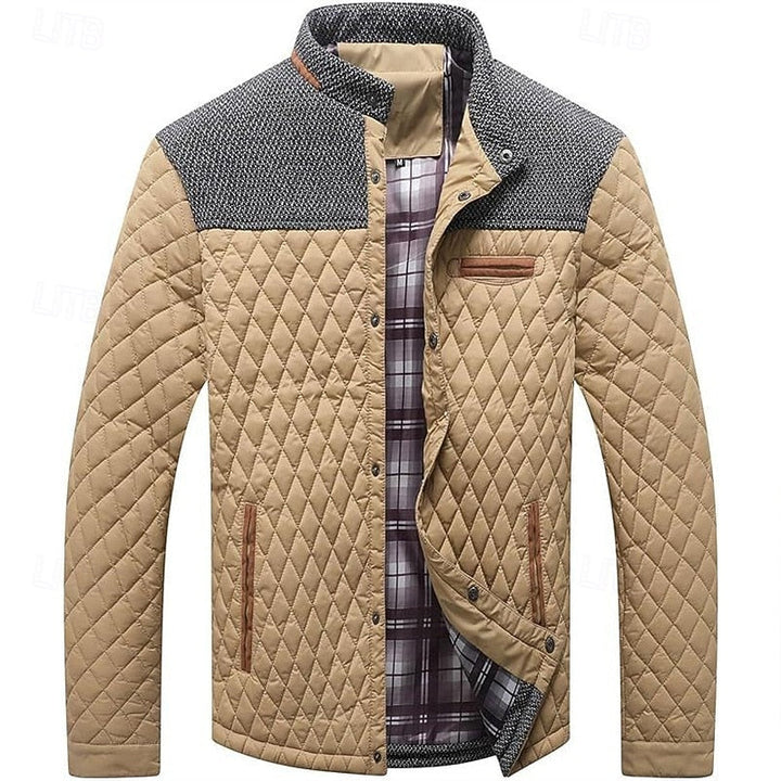Konrad | Herre Steppet Vinterjakke - Khaki - Image 1