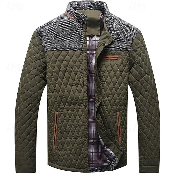 Konrad | Herre Steppet Vinterjakke - Khaki - Image 10