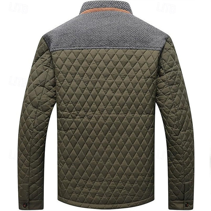 Konrad | Herre Steppet Vinterjakke - Khaki - Image 11