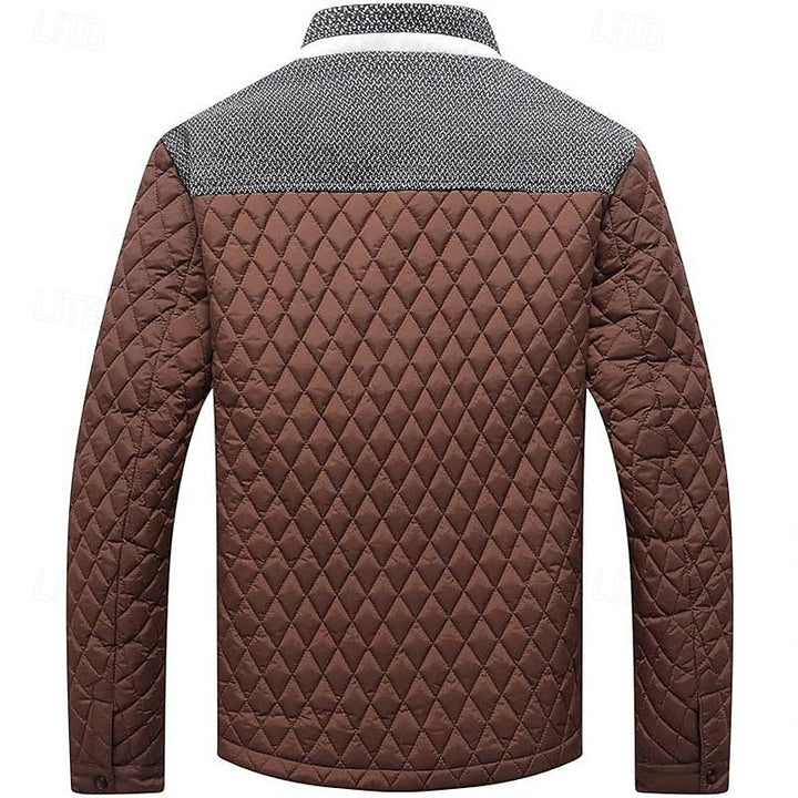 Konrad | Herre Steppet Vinterjakke - Khaki - Image 13