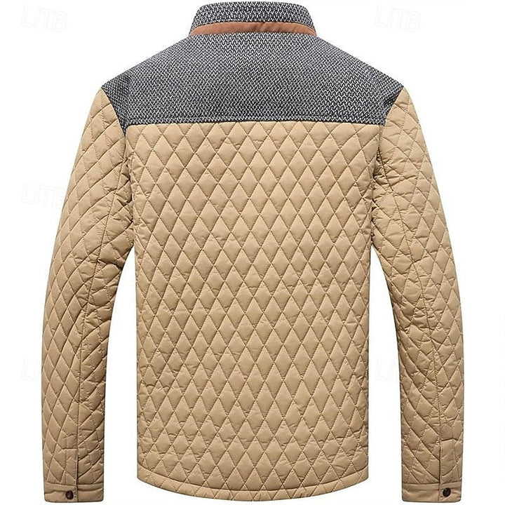 Konrad | Herre Steppet Vinterjakke - Khaki - Image 3