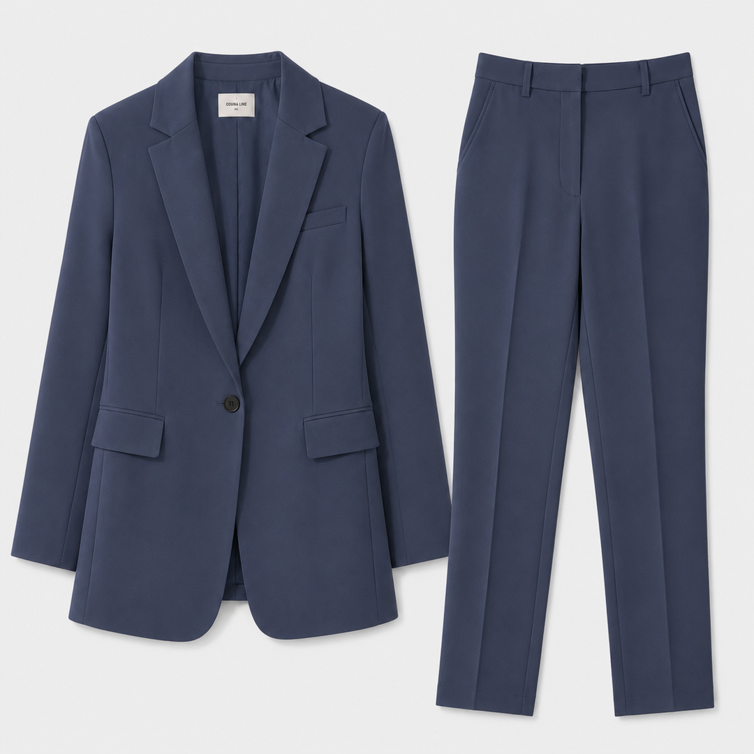 Molvrid | Dame Blazer Jakke Sæt med Smarte Bukser - Navy - Image 1