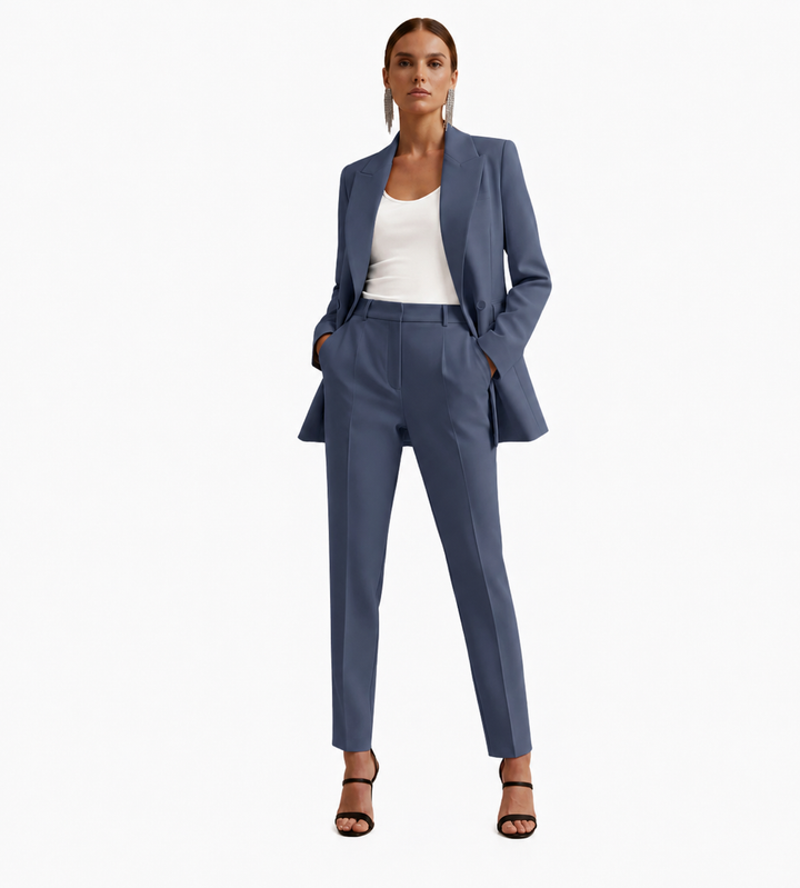 Molvrid | Dame Blazer Jakke Sæt med Smarte Bukser - Navy - Image 2