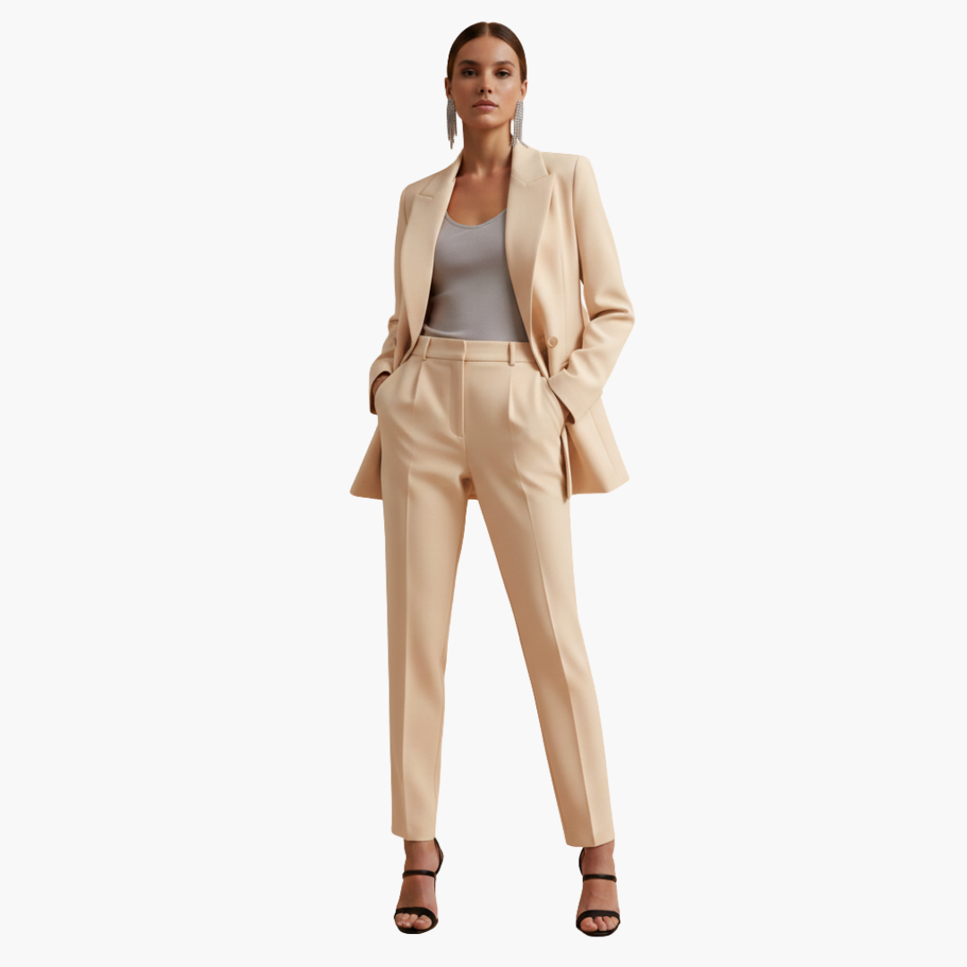 Molvrid | Dame Blazer Jakke Sæt med Smarte Bukser - Navy - Image 4