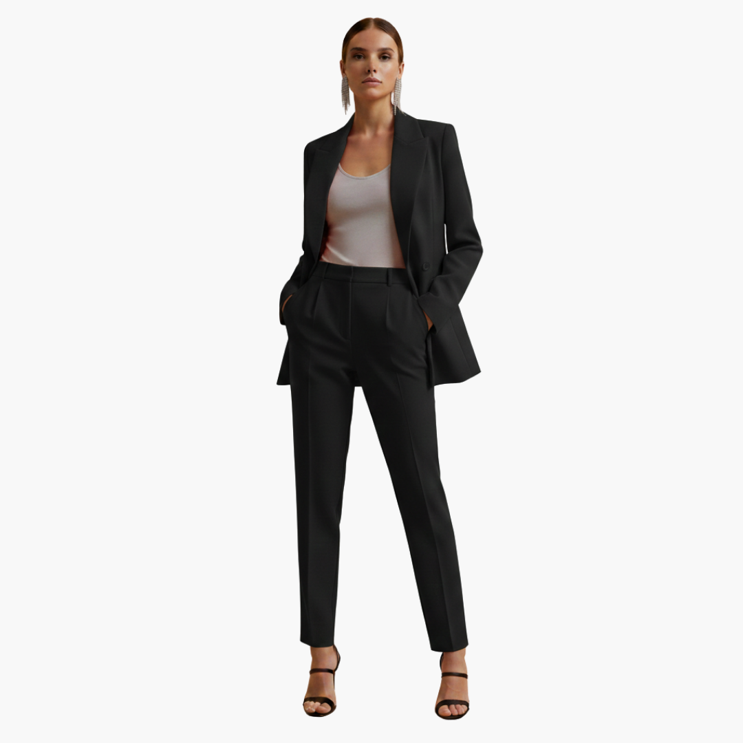 Molvrid | Dame Blazer Jakke Sæt med Smarte Bukser - Navy - Image 5