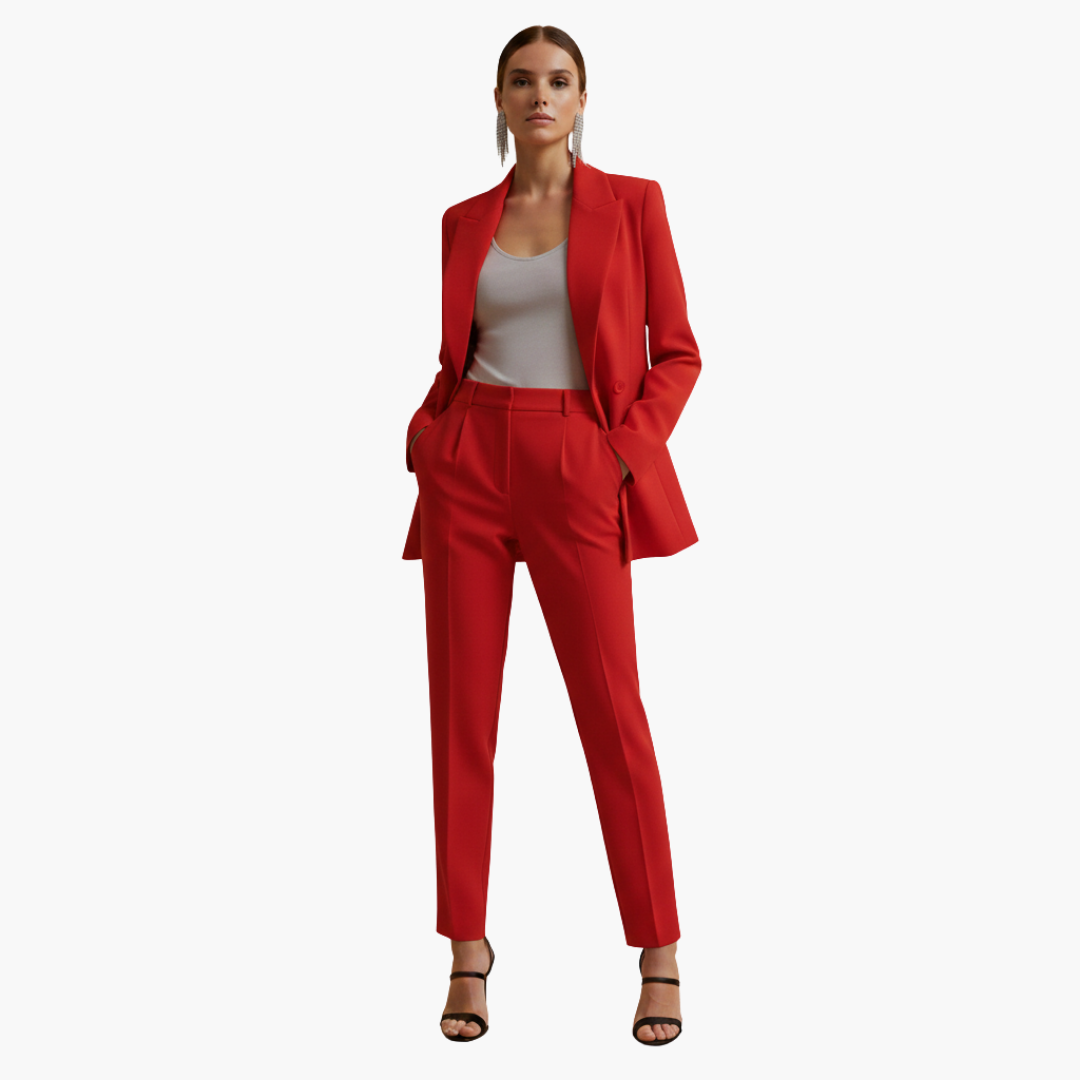 Molvrid | Dame Blazer Jakke Sæt med Smarte Bukser - Navy - Image 6