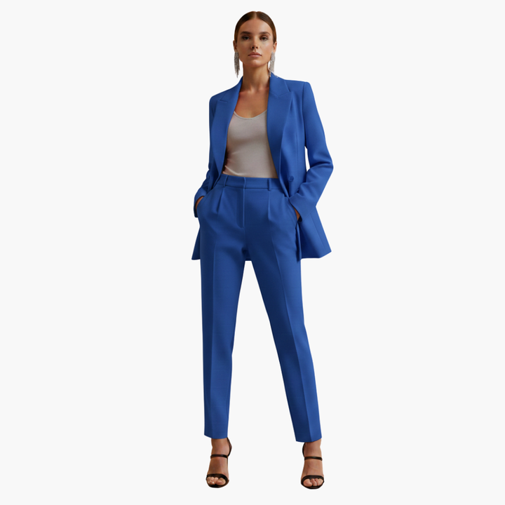 Molvrid | Dame Blazer Jakke Sæt med Smarte Bukser - Navy - Image 7