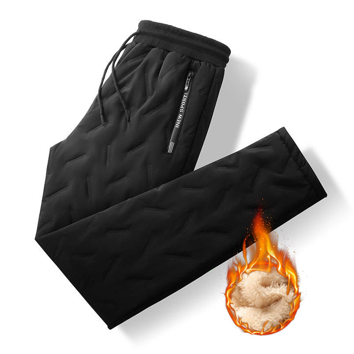 Olvrek | Herre Termobukser Fleece Foret - Black - Image 3