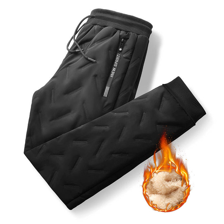 Olvrek | Herre Termobukser Fleece Foret - Black - Image 6