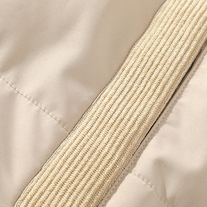 Osvald | Herre vinterjakke med stehkrave - Beige - Image 4