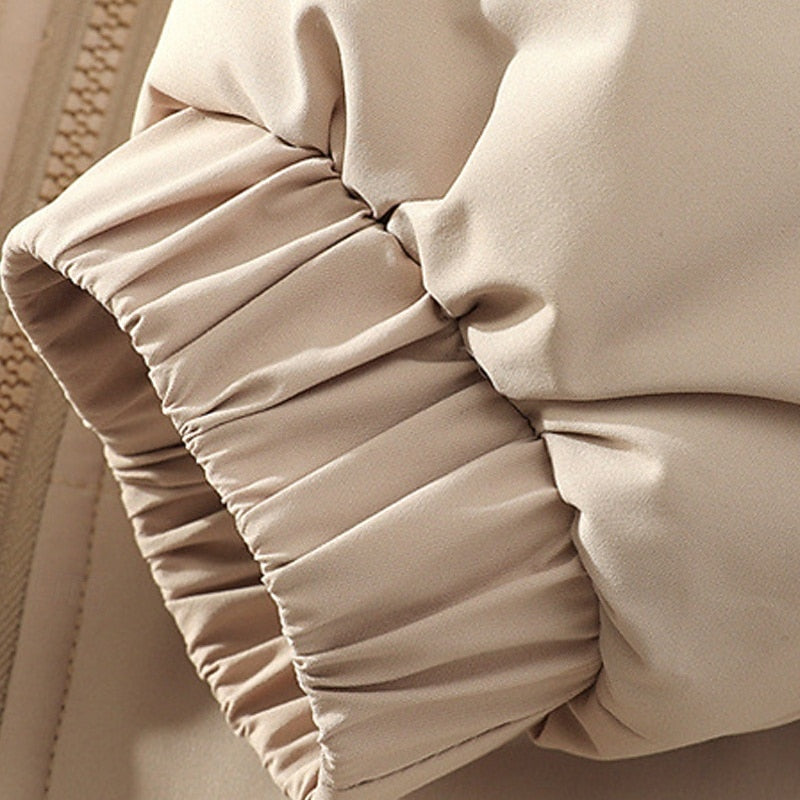 Osvald | Herre vinterjakke med stehkrave - Beige - Image 5
