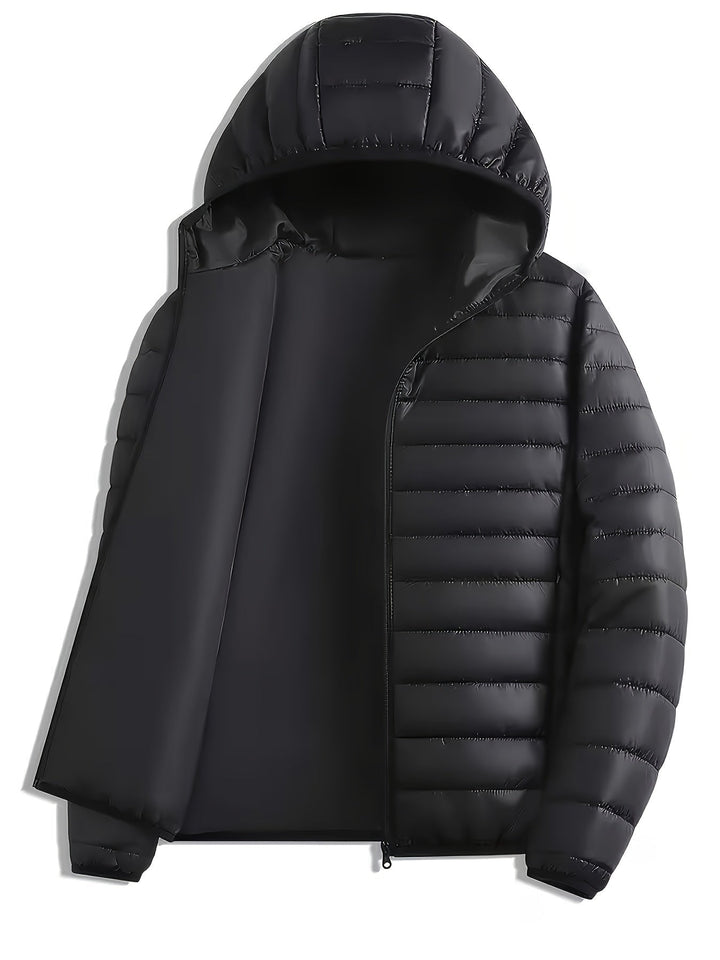 Rasmus | Herre Vinterjakke med Hætte - Olive Green - Image 4