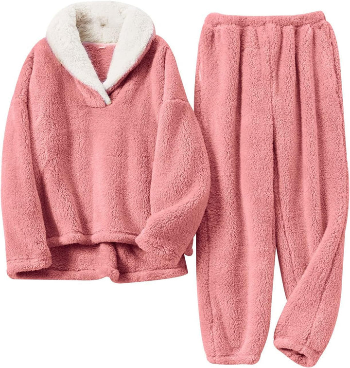 Selvrid | Dame Fleece Lounge Sæt med Hætte - Cream - Image 2