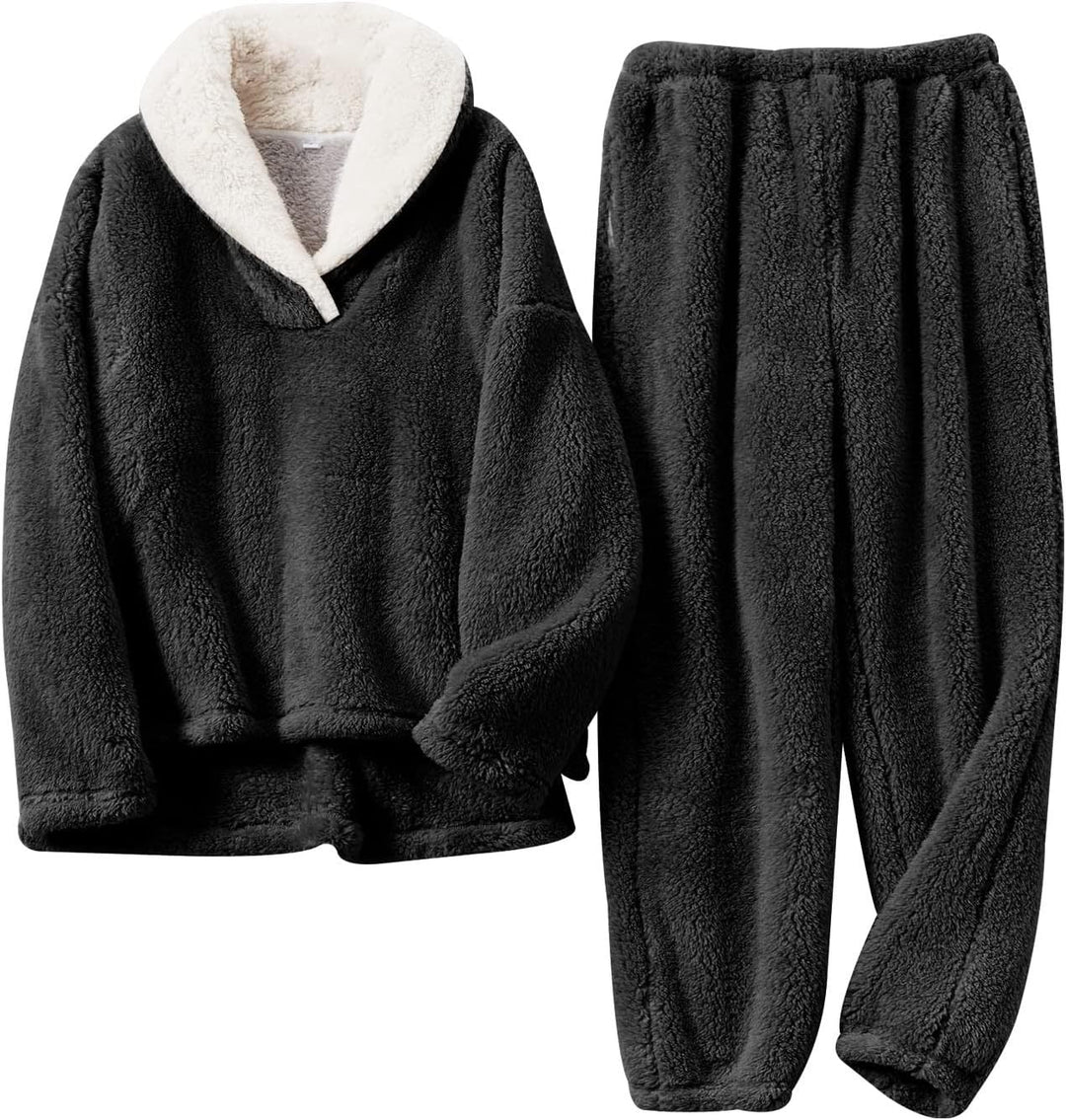 Selvrid | Dame Fleece Lounge Sæt med Hætte - Cream - Image 3