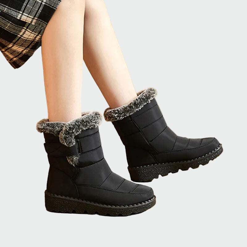 Solbeth | Dame Vinterstøvler Vandtætte Snowboots - Navy - Image 2