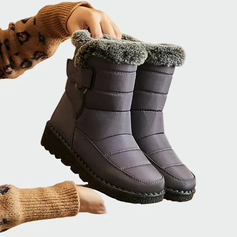 Solbeth | Dame Vinterstøvler Vandtætte Snowboots - Navy - Image 3