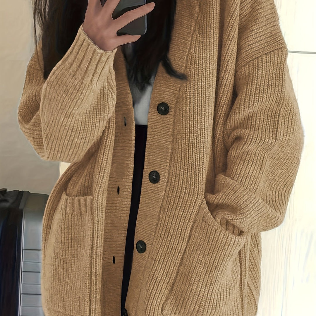 Solmund | Dame Oversized Strikket Cardigan - Image 13