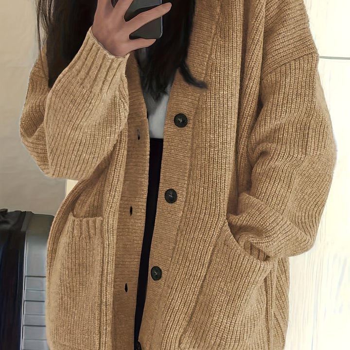 Solmund | Dame Oversized Strikket Cardigan - Image 13