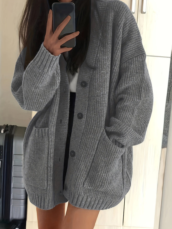 Solmund | Dame Oversized Strikket Cardigan - Image 5