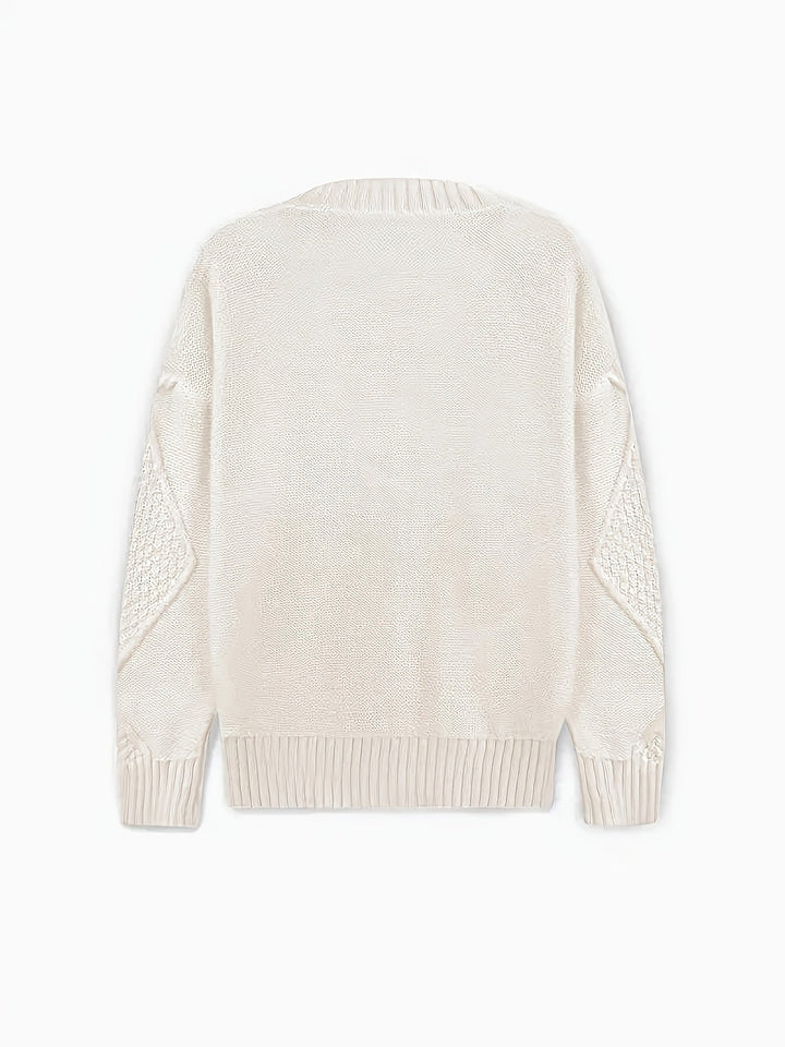 Solmund | Dame Strikkardigan Kabelstrik - Light Pink - Image 10
