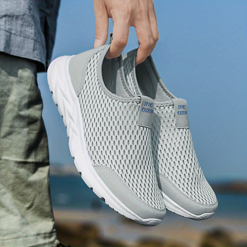 Tholvyn | Herre Slip-on Sneakers Mesh - Black - Image 2