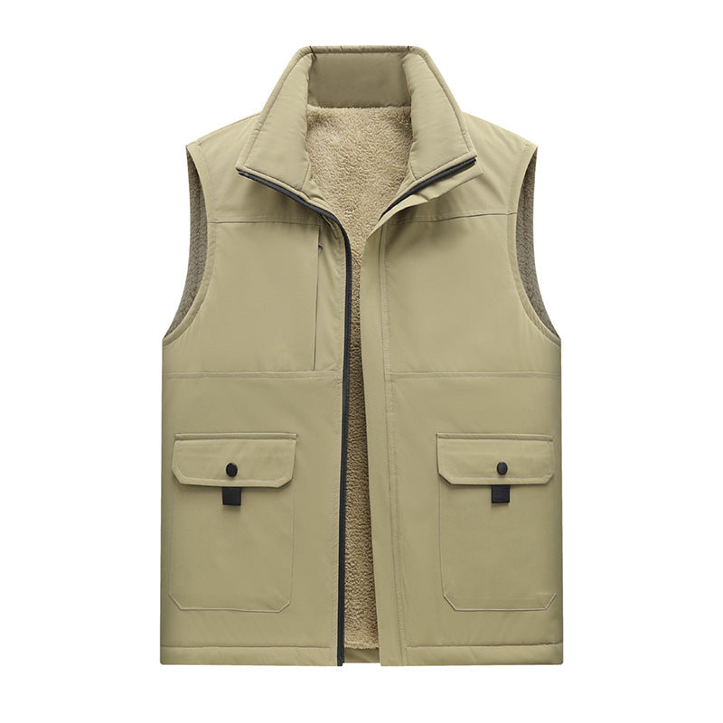 Thorvind | Herre Fleecevest med Teddyforing - Navy - Image 3