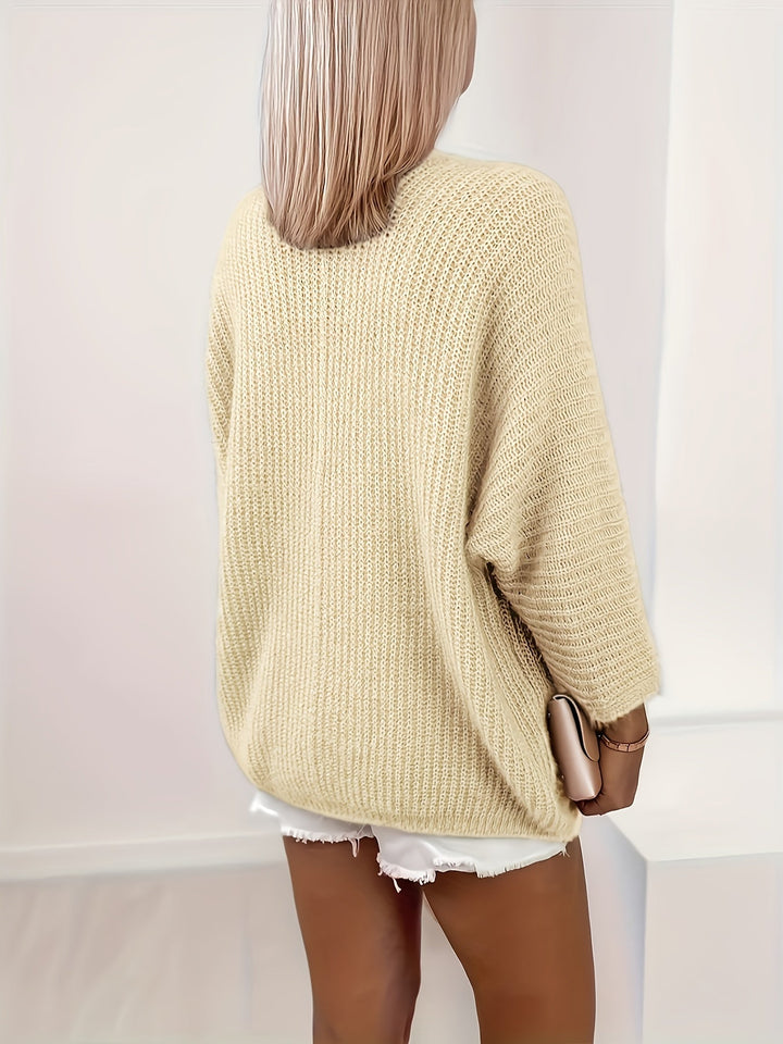 Vordana | Dame Strikket Cardigan Åben Front - Lilac - Image 8