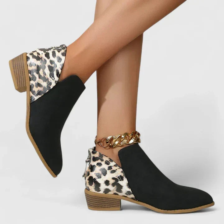 Vordelle | Dame Støvletter med Leopardprint - Image 3