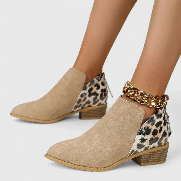 Vordelle | Dame Støvletter med Leopardprint - Image 4