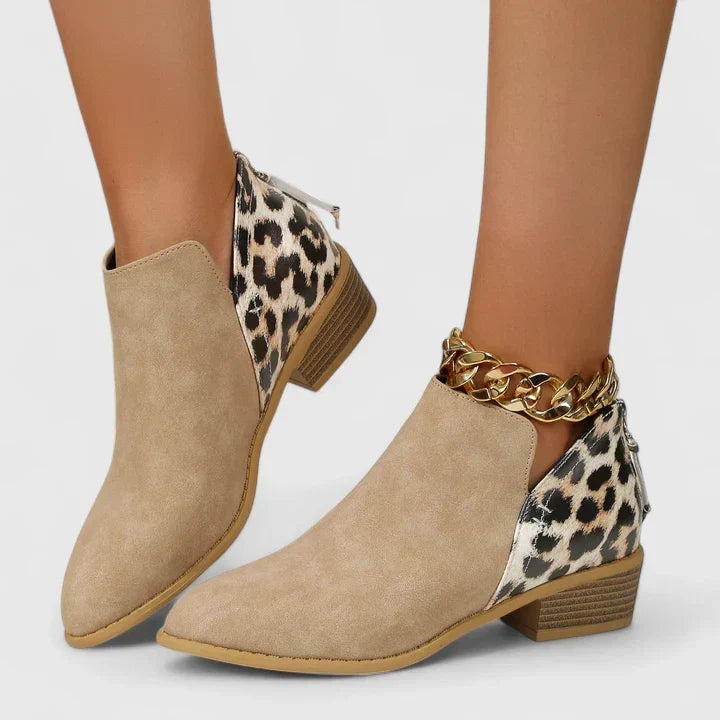 Vordelle | Dame Støvletter med Leopardprint - Image 5