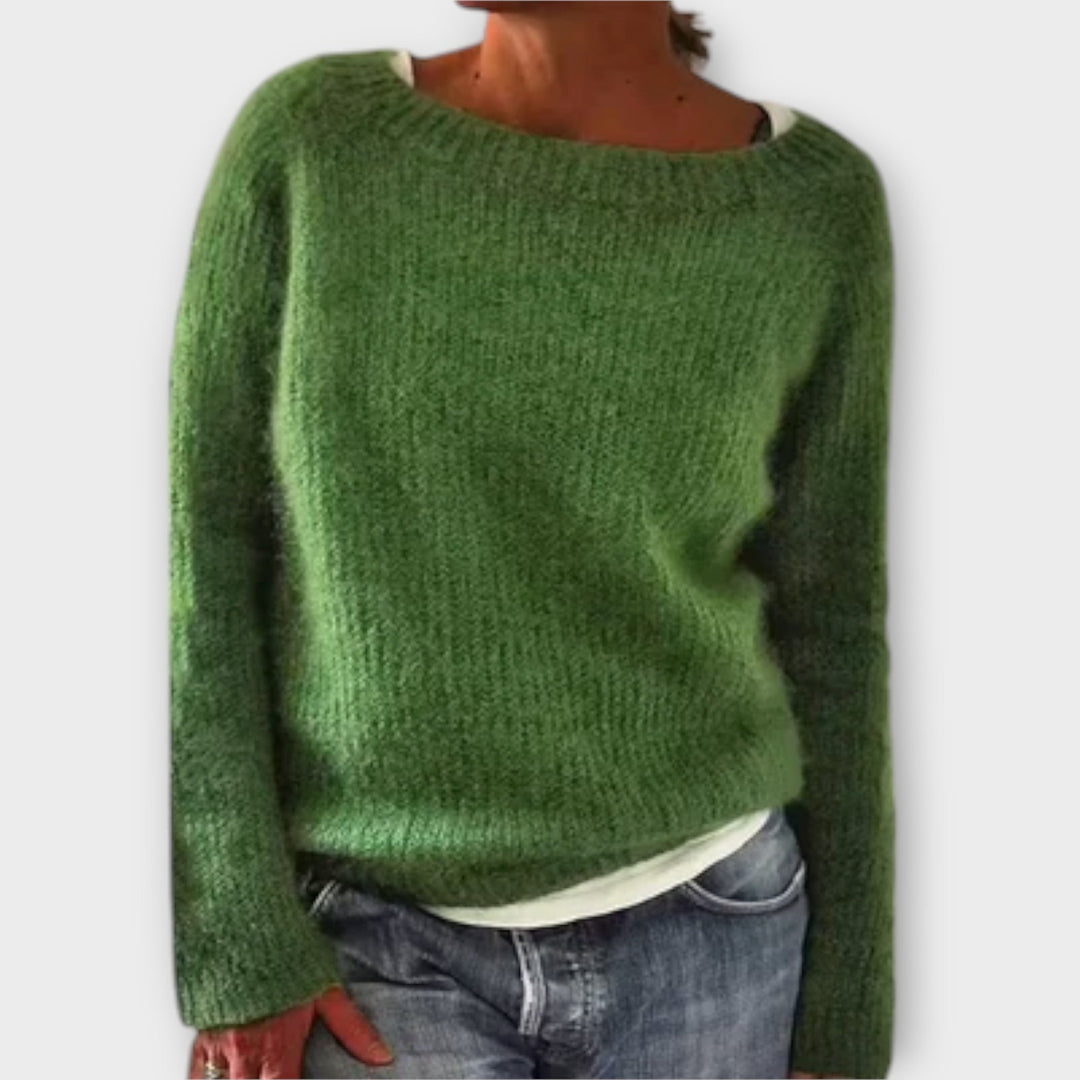 Vordis | Dame Strikbluse Afslappet Pasform - Mustard - Image 3