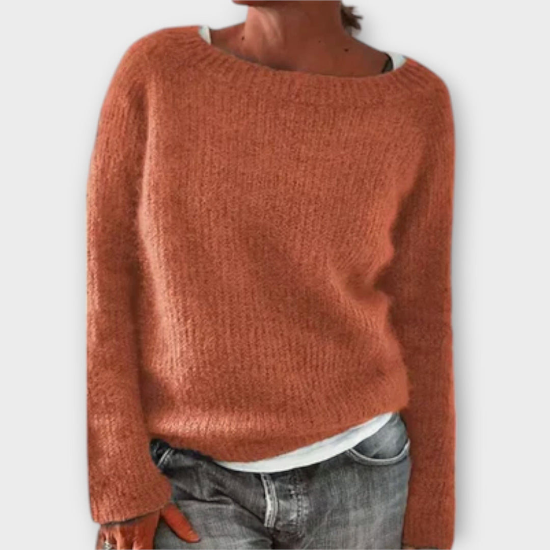 Vordis | Dame Strikbluse Afslappet Pasform - Mustard - Image 4
