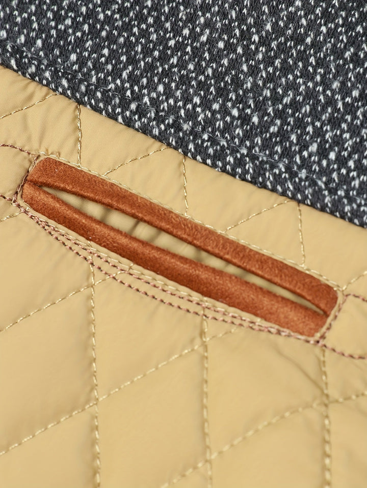 Wendelin | Herre Vinterjakke Quiltet Stehkrave - Olive Green - Image 16