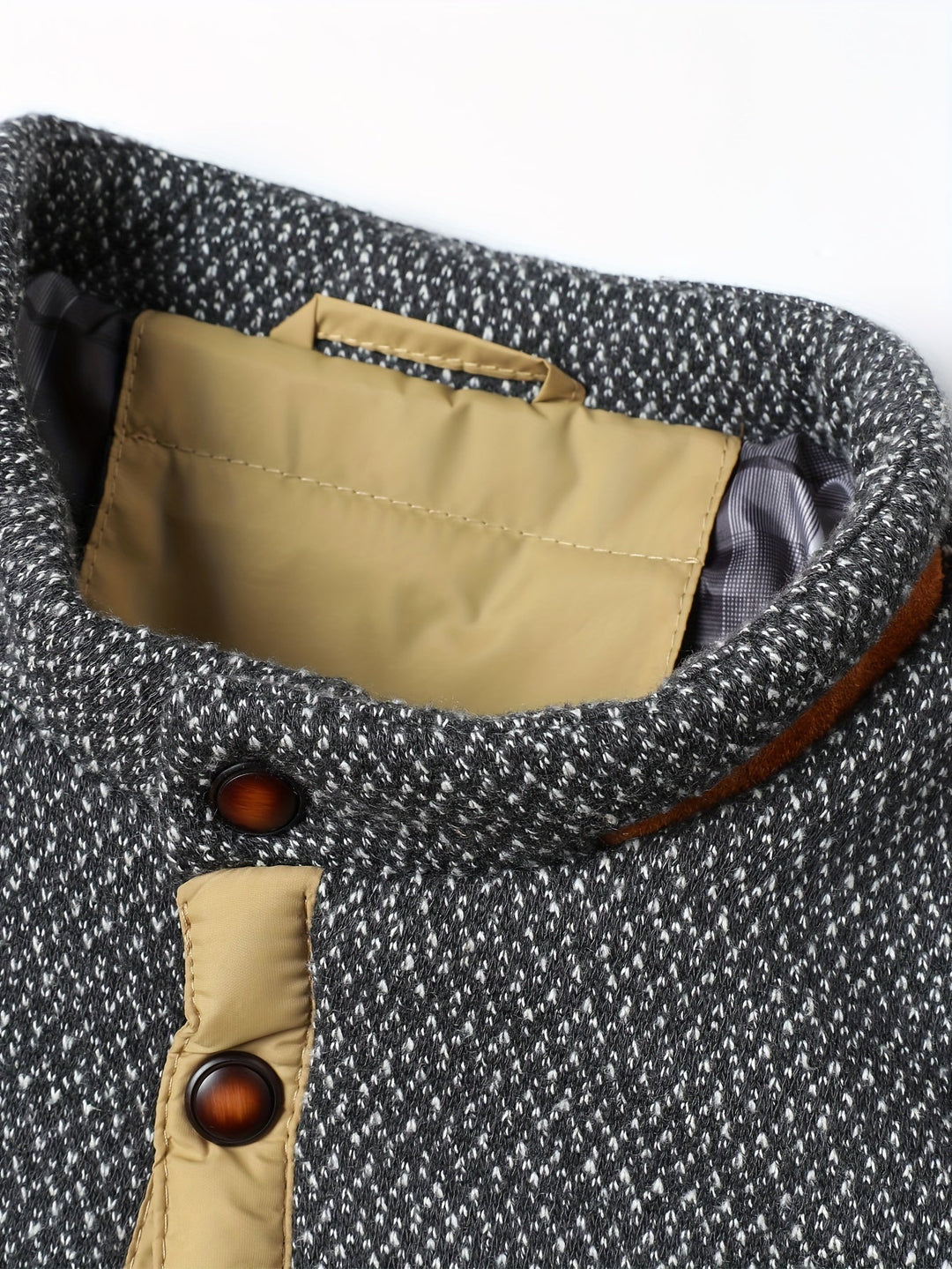 Wendelin | Herre Vinterjakke Quiltet Stehkrave - Olive Green - Image 17