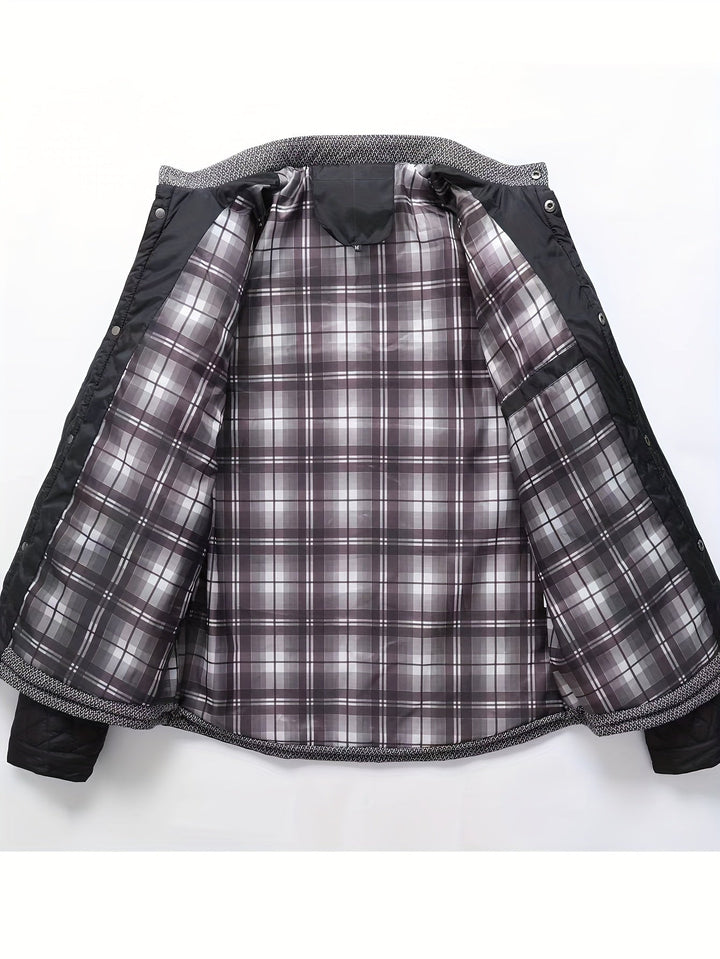 Wendelin | Herre Vinterjakke Quiltet Stehkrave - Olive Green - Image 9