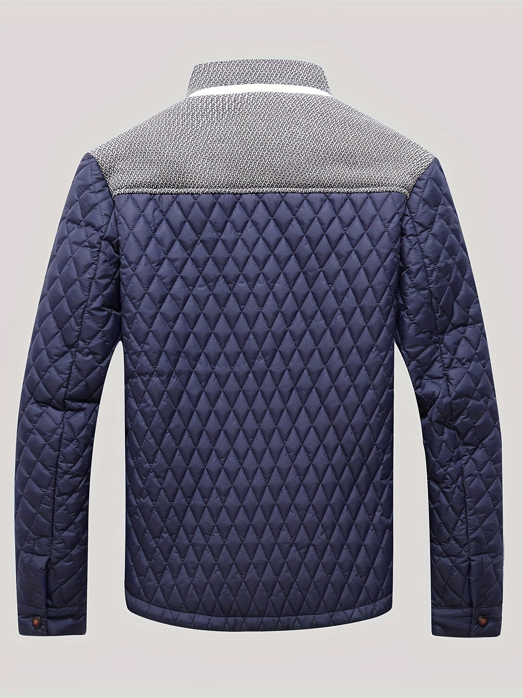Wendelin | Herre vinterjakke quiltet steppjakke - Navy - Image 3